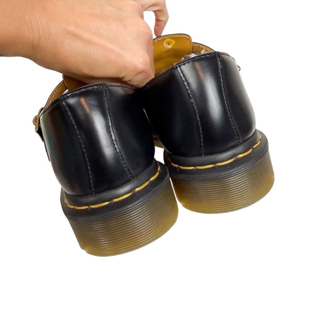 Dr. Martens 8065 Mary Jane Shoe Oxford Buckle Flat Black Smooth Leather Size 9 - Picture 15 of 16